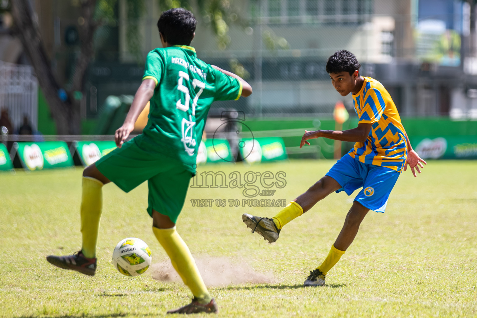 Day 3 of MILO Academy Championship 2025 (U14) was held on Saturday, 1st November 2025 at Henveiru Football Grounds, Male', Maldives . 

Photos: Hassan Simah / images.mv