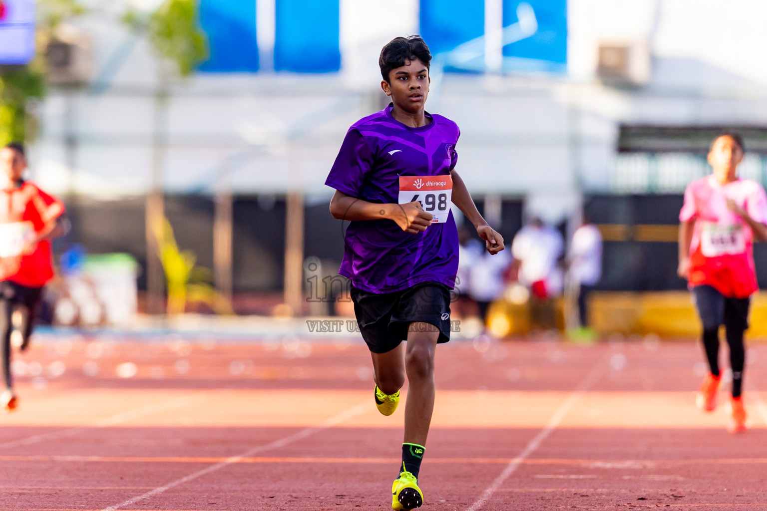 Day 1 of Inter-school Athletics Championship 2025 held in Ekuveni Synthetic Track, Male', Maldives on Monday, 06th October 2025. Photos by: Nausham Waheed / Images.mv