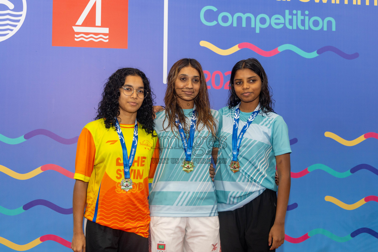 Day 6 of National Swimming Competition 2024 held in Hulhumale', Maldives on Wednesday, 18th December 2024. Photos: Mohamed Mahfooz Moosa / images.mv