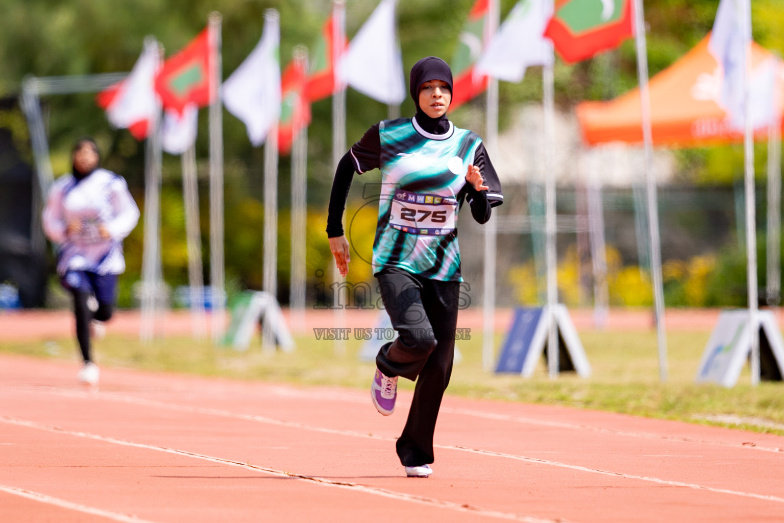 Day 3 of MWSC Interschool Athletics Championships 2024 held in Hulhumale Running Track, Hulhumale, Maldives on Monday, 11th November 2024. 
Photos by: Hassan Simah / Images.mv