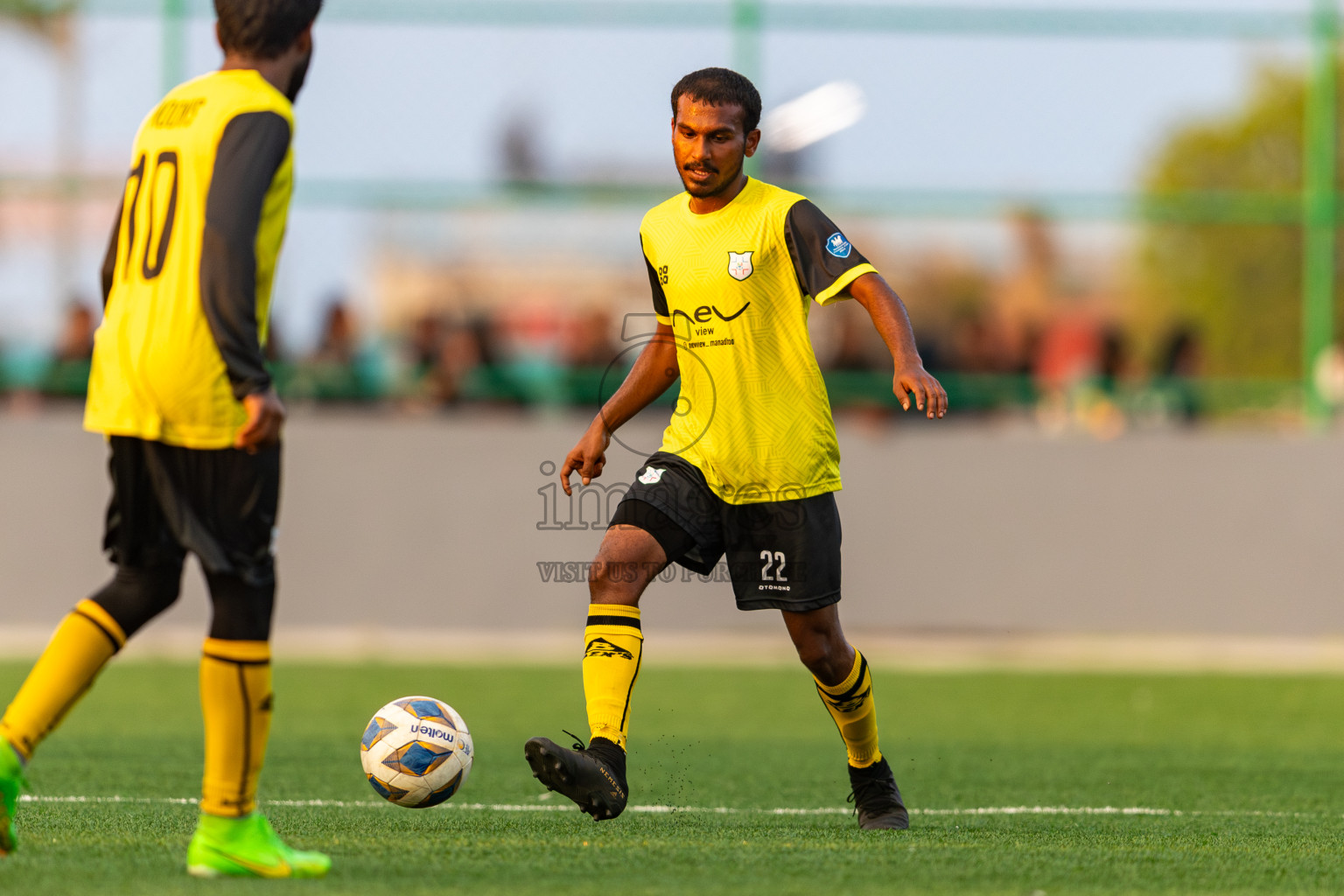 Baburu SC vs Kanmathi Juniors from Manadhoo Council Cup 2024 in N Manadhoo Maldives on Friday, 23rd February 2023. Photos: Nausham Waheed / images.mv