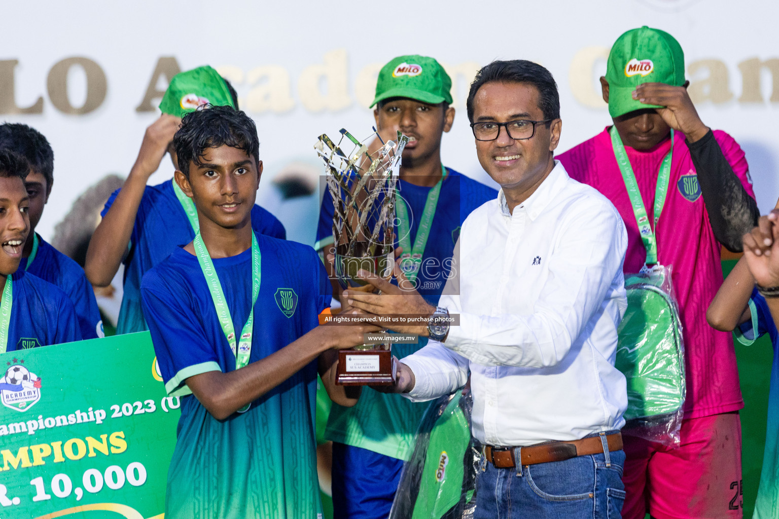 Day 2 of MILO Academy Championship 2023 (u14) was held in Henveyru Stadium Male', Maldives on 4th November 2023. Photos: Nausham Waheed / images.mv