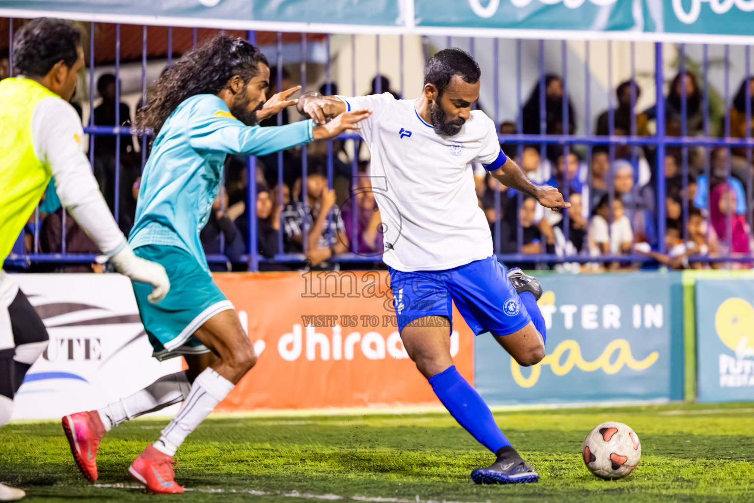 Hithaadhoo vs Kamadhoo in Quater Finals of Better in Baa Futsal Fiesta 2025 Men's division held in B. Eydhafushi, Maldives on Thursday, 13th November 2025. Photos: Nausham Waheed / images.mv