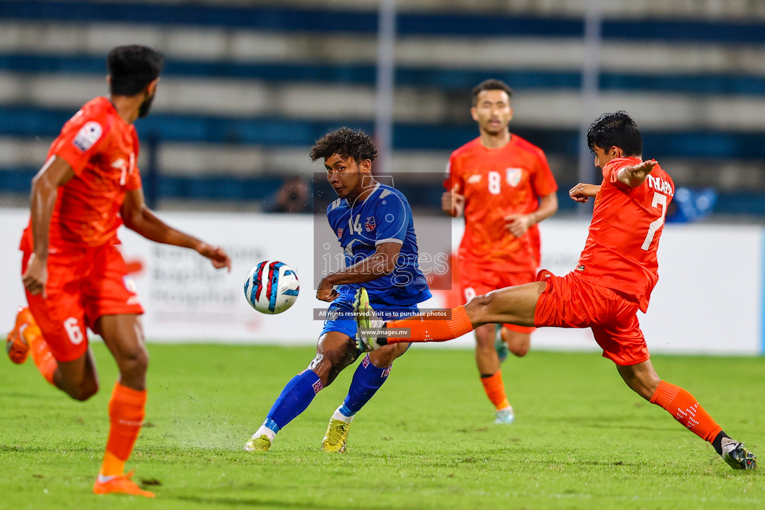 Nepal vs India in SAFF Championship 2023 held in Sree Kanteerava Stadium, Bengaluru, India, on Saturday, 24th June 2023. Photos: Nausham Waheed / images.mv