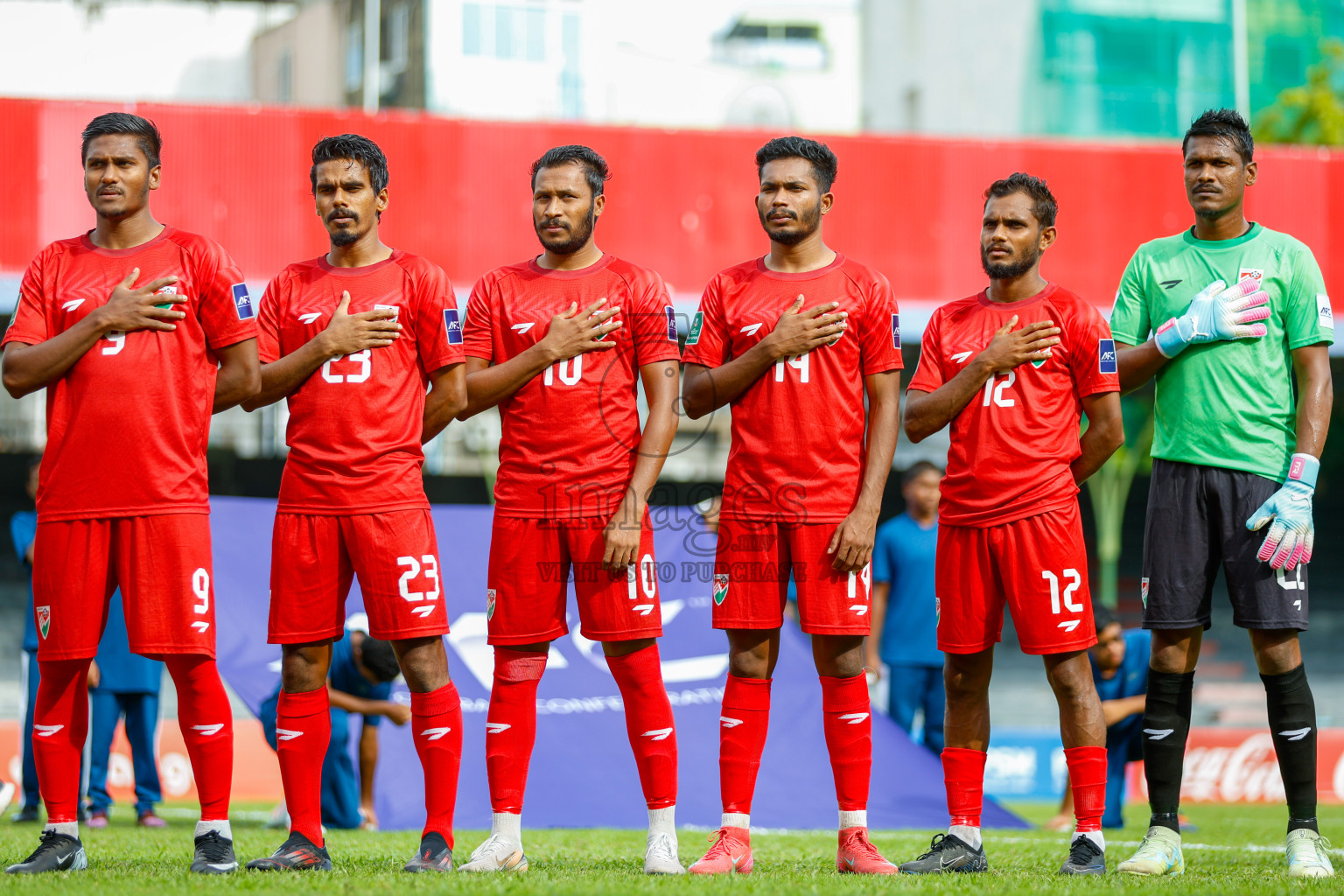 Maldives vs Tajikistan in the AFC Asian Cup Saudi Arabia 2027 Qualifier was played in Male' Maldives on Tuesday, 14th October 2025. 
Photos: Raaif Yoosuf / images.mv