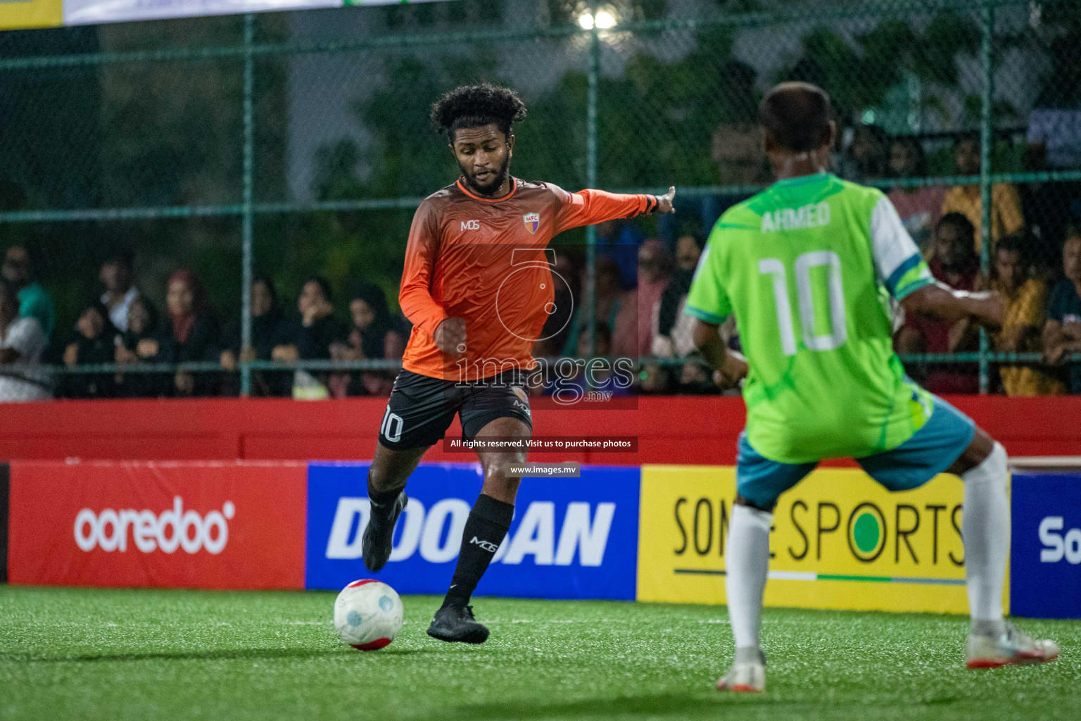 GA. Vilingili vs GA. Maamendhoo in Day 2 of Golden Futsal Challenge 2023 on 06 February 2023 in Hulhumale, Male, Maldives