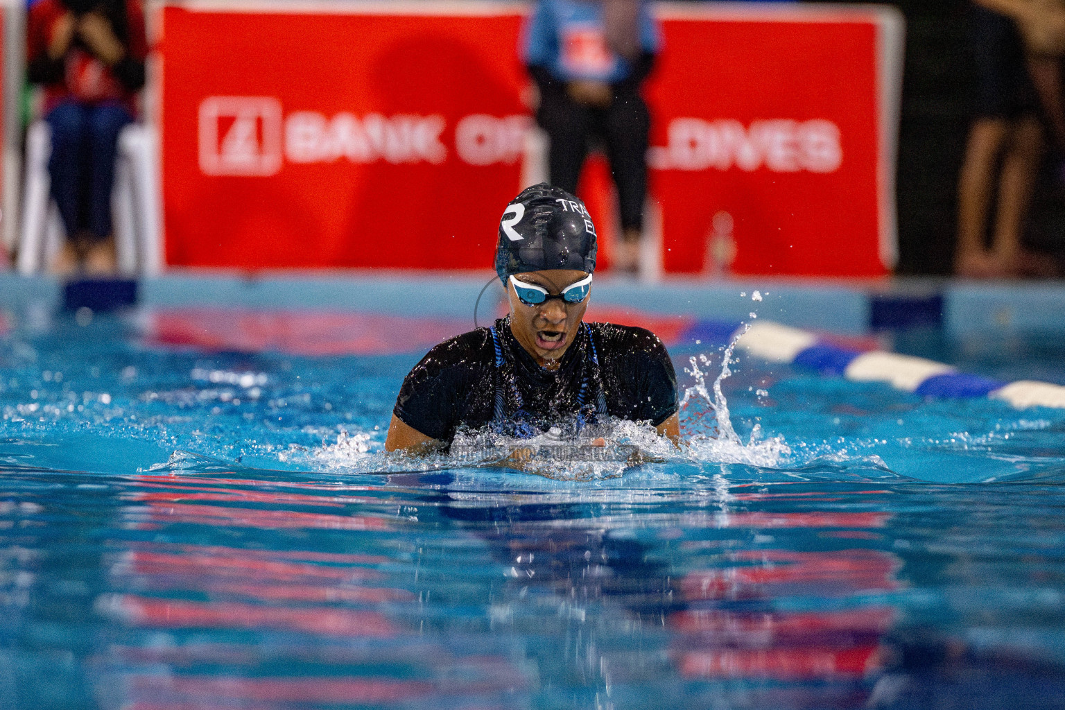 Day 4 of National Swimming Championship 2024 held in Hulhumale', Maldives on Monday, 16th December 2024. Photos: Hassan Simah / images.mv