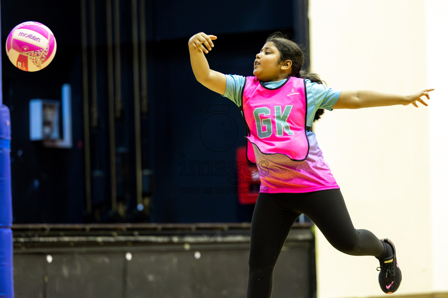 Net Queens vs Netgen B in Day 5 of 3rd Netball Junior Championship, held at Social Center on Thursday 23rd January 2025 . Photos: Shuu Abdul Sattar / images.mv