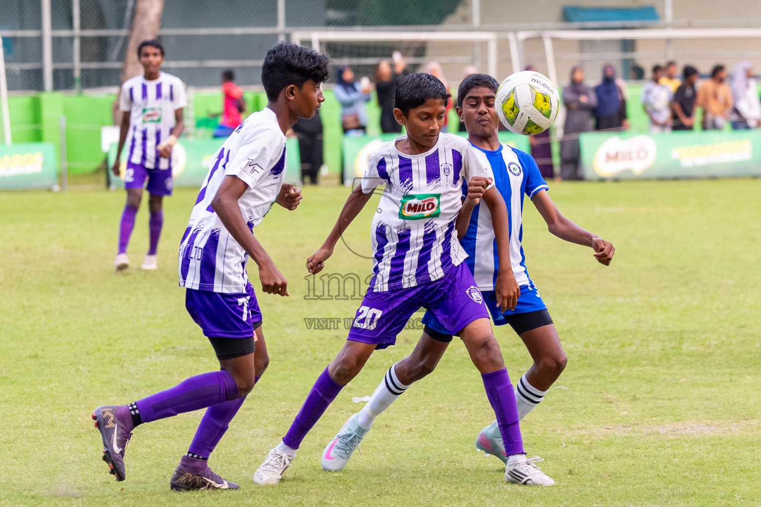 Day 1 of MILO Academy Championship 2025 (U14) was held on Thursday, 30th October 2025 at Henveiru Football Grounds, Male', Maldives . 
Photos: Ismail Thoriq / images.mv