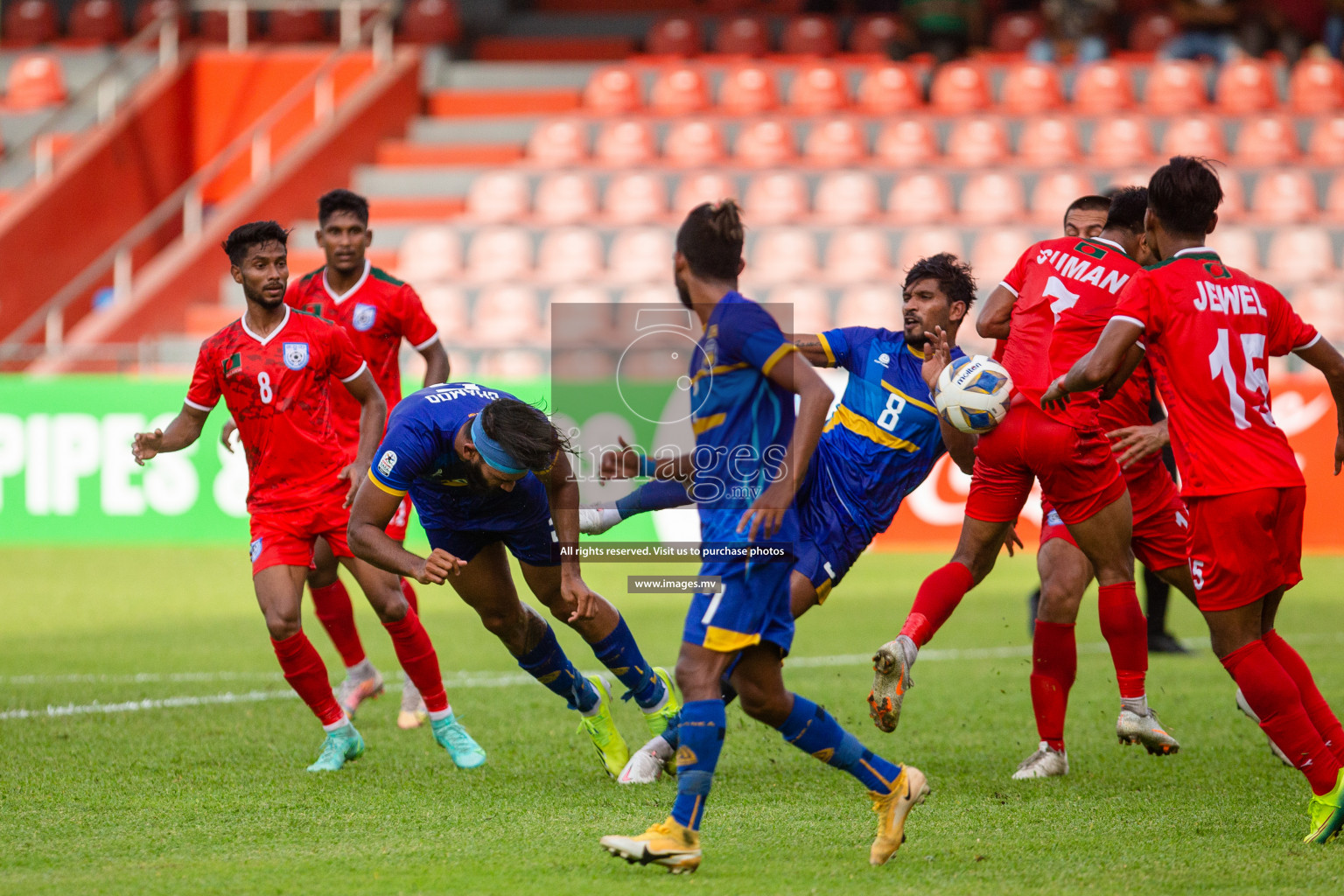 Bangladesh vs Sri Lanka in SAFF Championship 2021 held on 1st October 2021 in Galolhu National Stadium, Male', Maldives