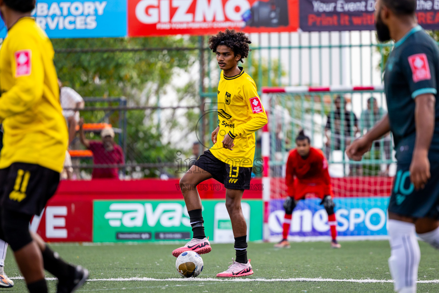 F Nilandhoo vs F Magoodhoo in Day 12 of Golden Futsal Challenge 2025 was held on Thursday, 16th January 2025, in Hulhumale', Maldives Photos: Nausham Waheed  / images.mv