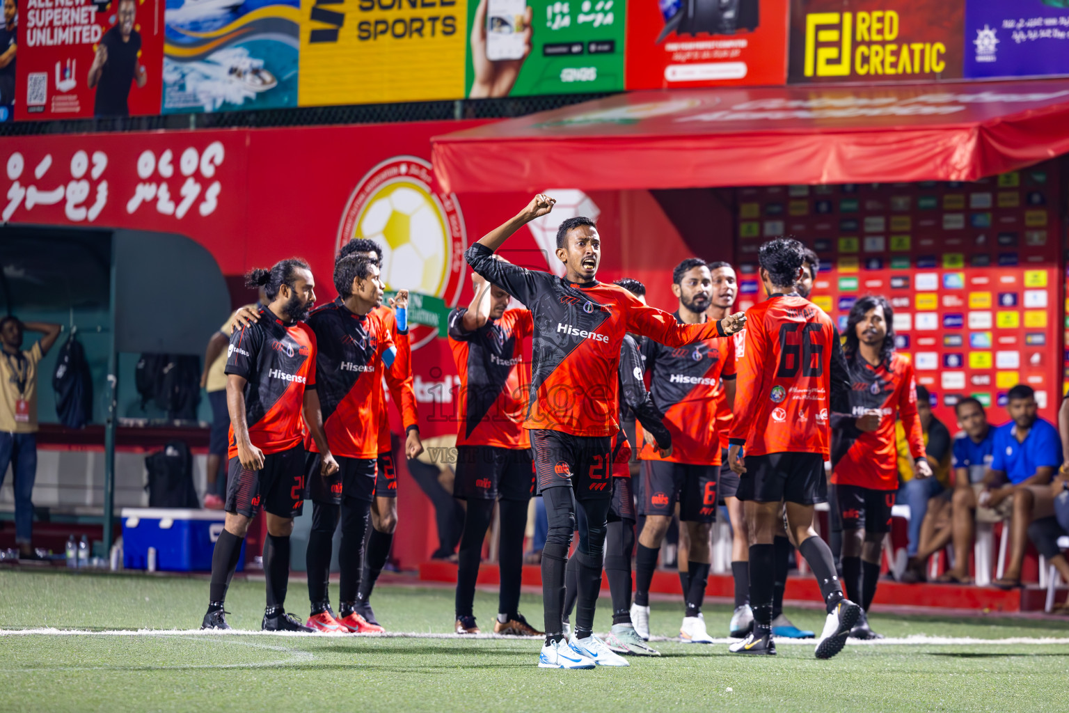 M Dhiggaru vs M Muli in Meemu Atoll Finals in Day 25 of Golden Futsal Challenge 2025 was held on Wednesday , 28th January 2025, in Hulhumale', Maldives. Photos: Ismail Thoriq / images.mv