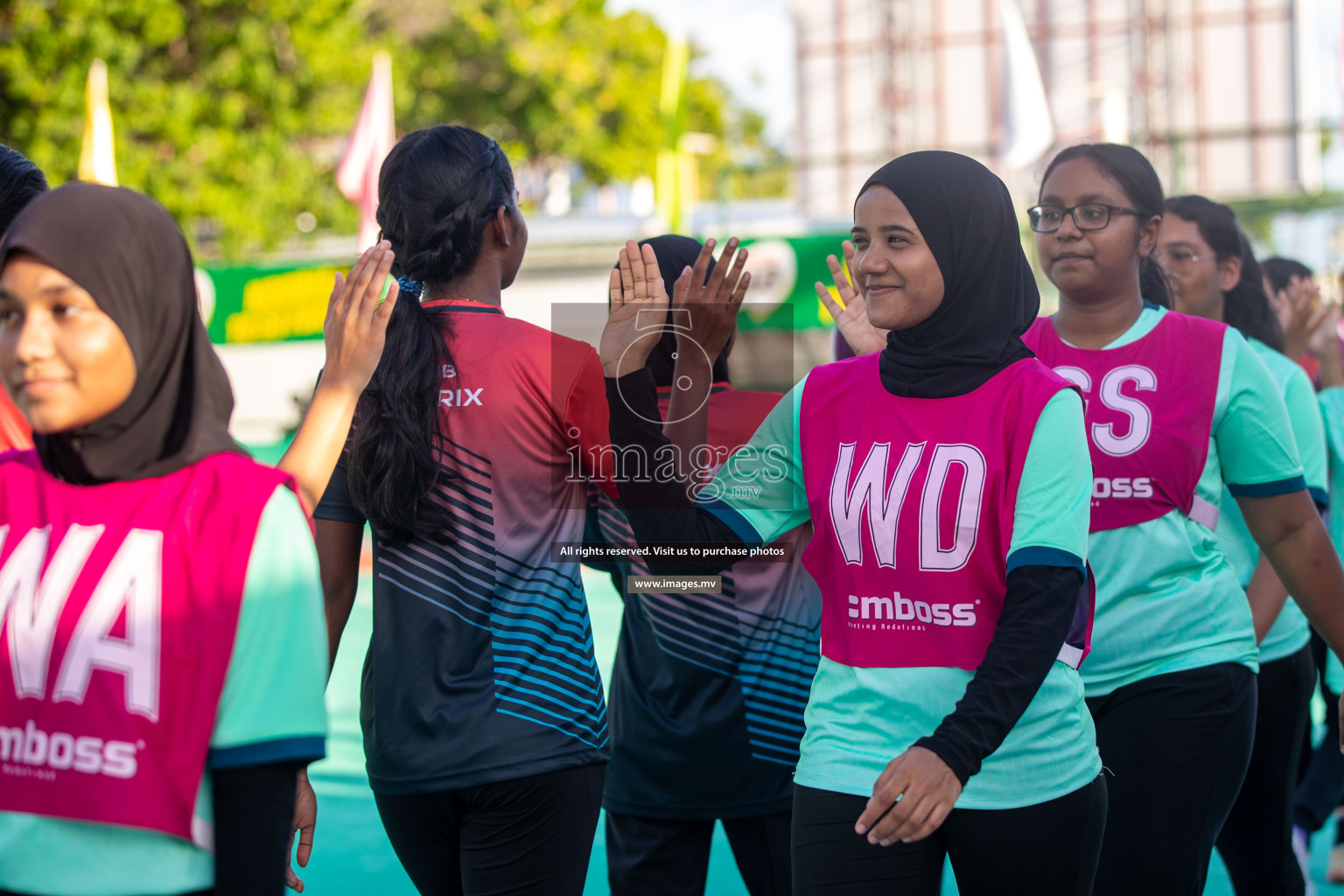 Day 6 of 20th Milo National Netball Tournament 2023, held in Synthetic Netball Court, Male', Maldives on 4th June 2023 Photos: Nausham Waheed/ Images.mv