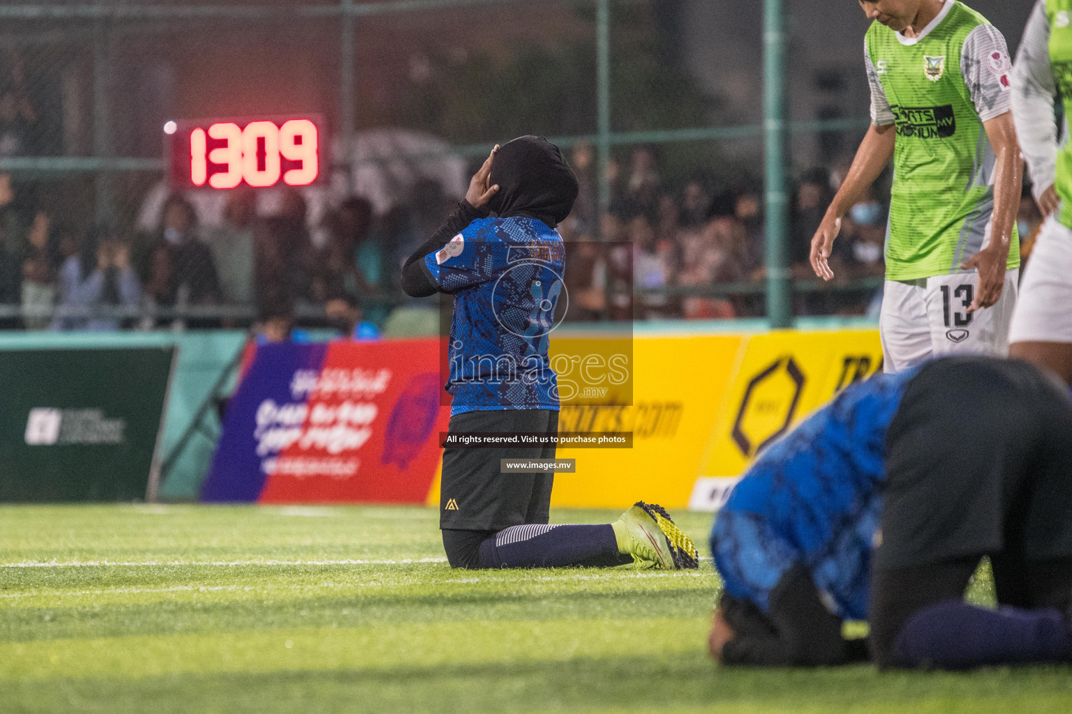 Ports Limited vs WAMCO - in the Finals 18/30 Women's Futsal Fiesta 2021 held in Hulhumale, Maldives on 18 December 2021. Photos by Nausham Waheed & Shuu Abdul Sattar