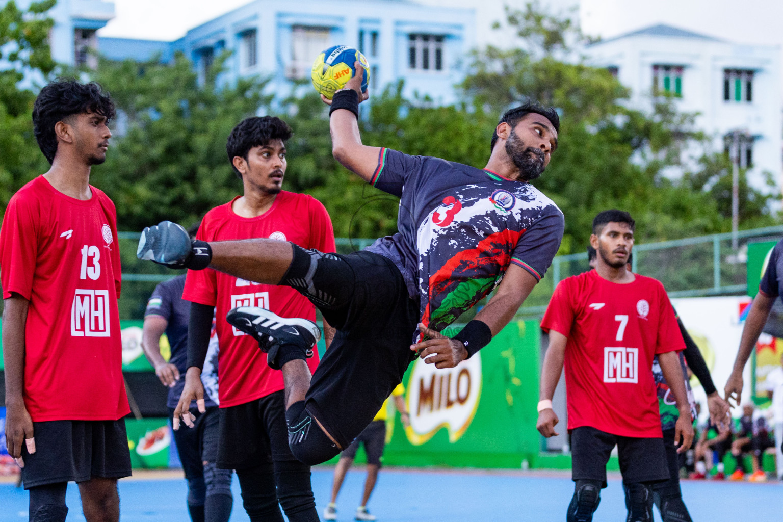 Day 8 of 10th National Handball Tournament 2023, held in Handball ground, Male', Maldives on Tuesday, 5th December 2023 Photos: Nausham Waheed/ Images.mv