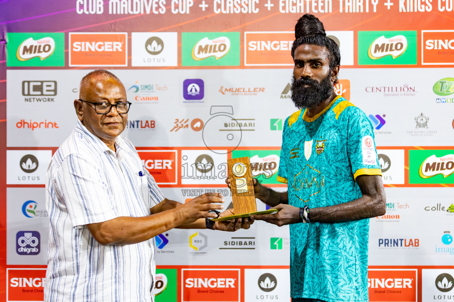 Club WAMCO vs MIBSA in Club Maldives Cup 2024 held in Rehendi Futsal Ground, Hulhumale', Maldives on Friday, 4th October 2024. 
Photos: Hassan Simah / images.mv