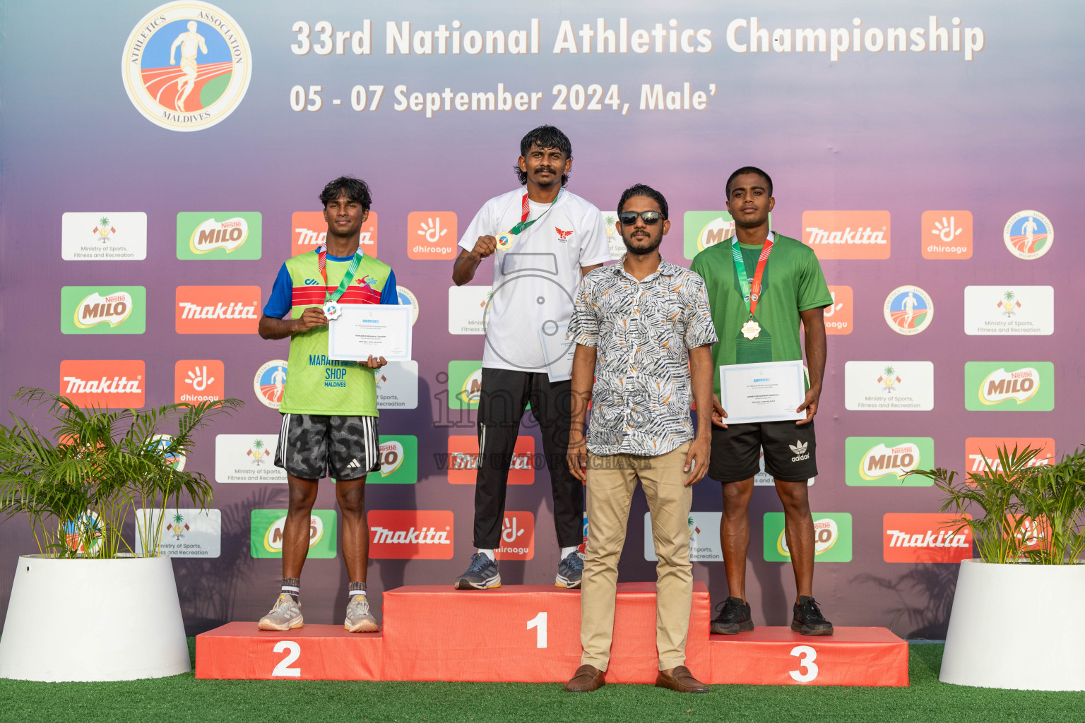 Day 2 of 33rd National Athletics Championship was held in Ekuveni Track at Male', Maldives on Friday, 6th September 2024.
Photos: Ismail Thoriq  / images.mv