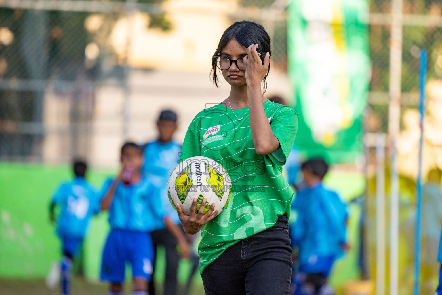 Day 2 of MILO Academy Championship 2025 was held on Friday, 14th February 2025 in Henveiru Stadium. 
Photos: Hassan Simah / Images.mv