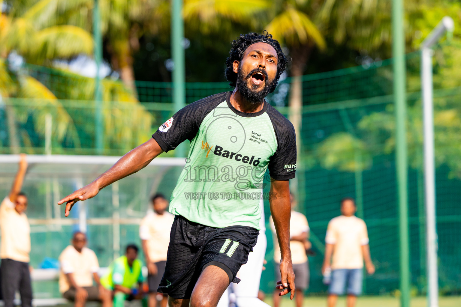Kuramathi vs Barcelo in Day 6 of Resort League 2025 (Ari Zone) was held on Wednesday, 25th June 2025 in Conrad Maldives Rangali Island, Alif Dhaalu Atoll, Maldives. Photos: Nausham Waheed / images.mv