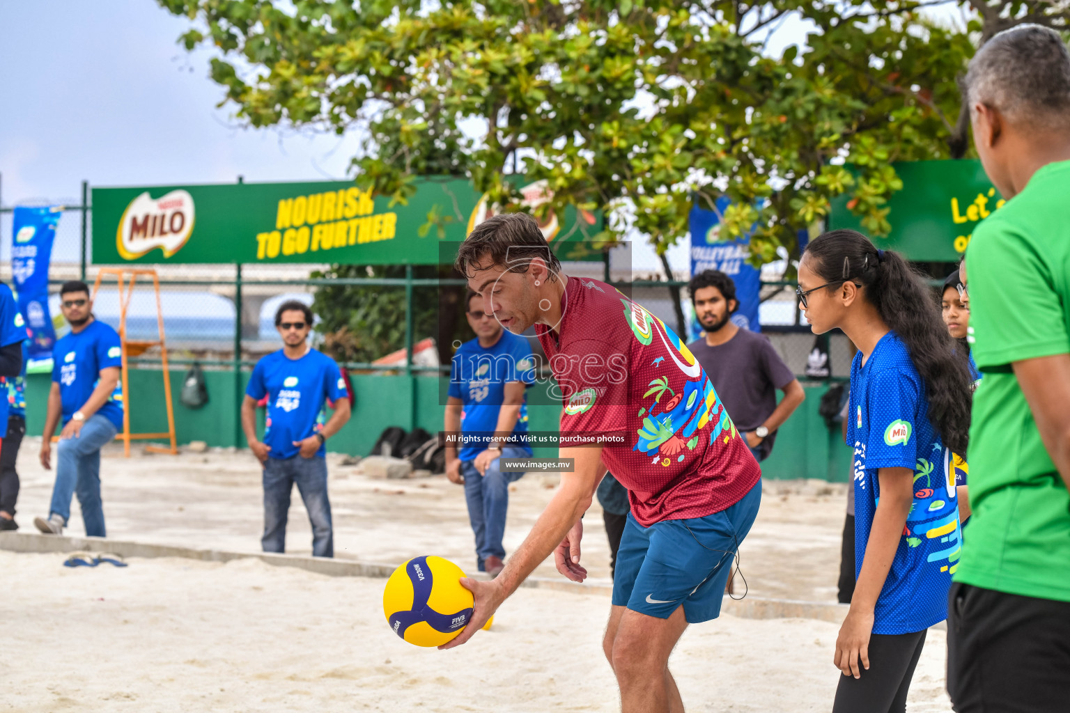 Vollyball players trainning session with Giba Photos by Nausham waheed