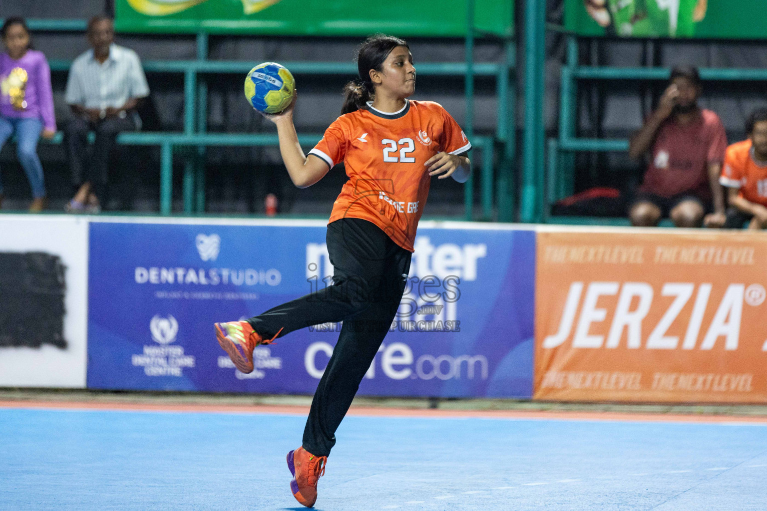 Day 16 of 10th National Handball Tournament 2023, held in Handball ground, Male', Maldives on Wednesday, 13th December 2023 Photos: Nausham Waheed/ Images.mv