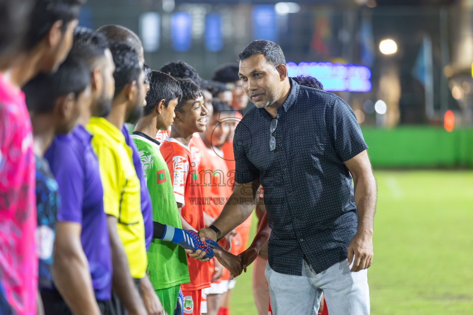 SUS vs Huriyya (U14) in Dhivehi Youth League 2024 - Day 2. Matches held at Henveiru Stadium on 22nd November 2024 , Friday. Photos: Shuu Abdul Sattar/ Images.mv