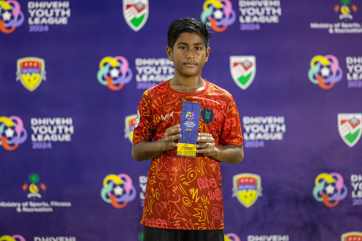 SUS vs Huriyya (U12) in Dhivehi Youth League 2024 - Day 2. Matches held at Henveiru Stadium on 22nd November 2024 , Friday. Photos: Shuu Abdul Sattar/ Images.mv