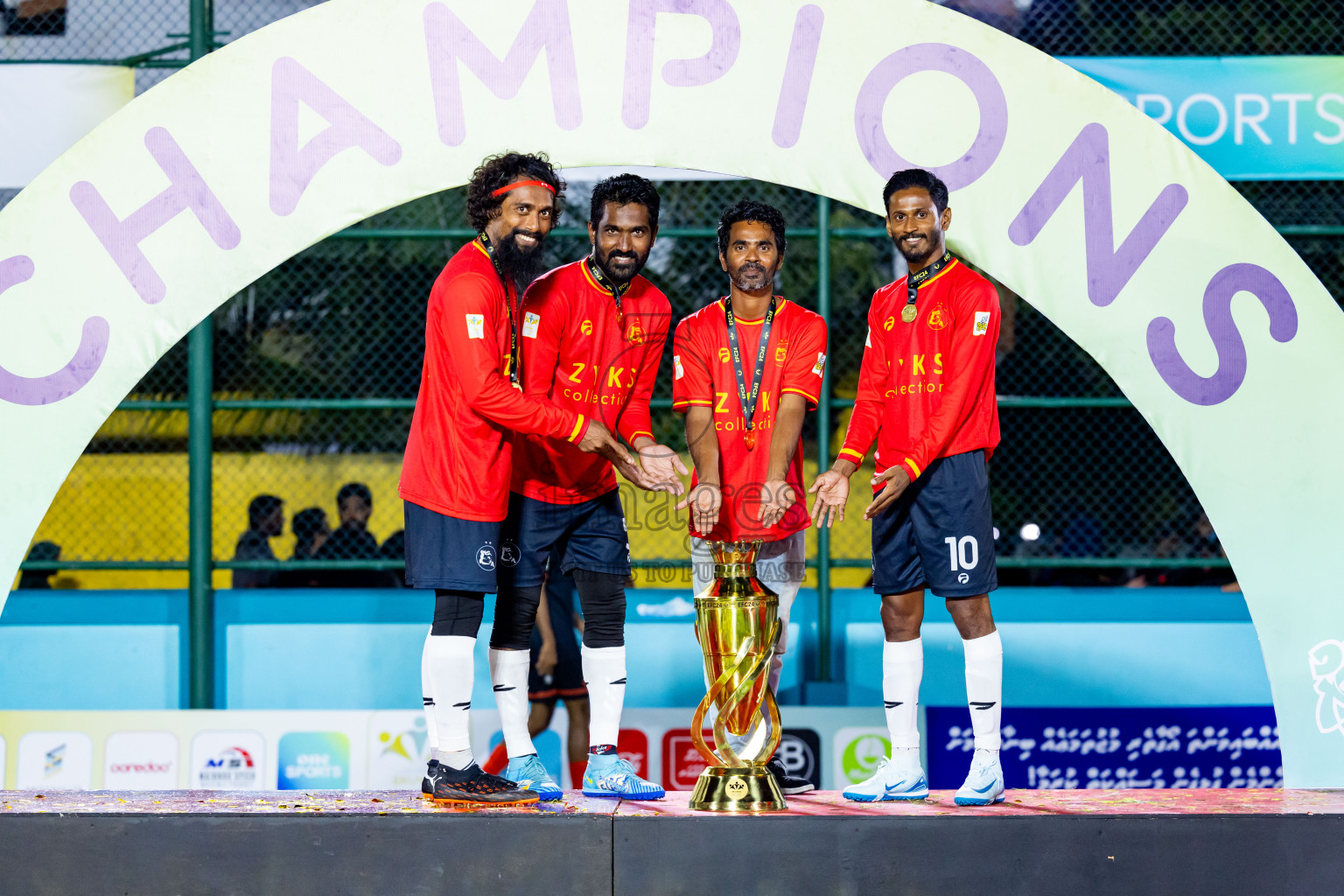 Dee Ess Kay vs Kovigoani in Final of Laamehi Dhiggaru Ekuveri Futsal Challenge 2024 was held on Wednesday, 31st July 2024, at Dhiggaru Futsal Ground, Dhiggaru, Maldives Photos: Nausham Waheed / images.mv