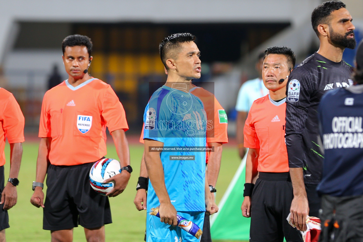 India vs Kuwait in SAFF Championship 2023 held in Sree Kanteerava Stadium, Bengaluru, India, on Tuesday, 27th June 2023. Photos: Nausham Waheed, Hassan Simah / images.mv