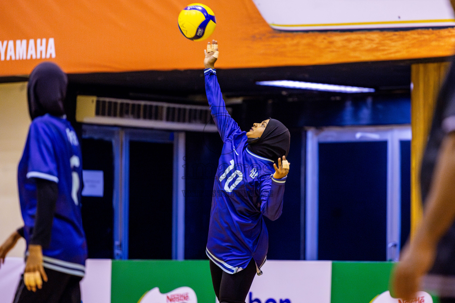 Finals of Interschool Volleyball Tournament 2024 was held in Social Center at Male', Maldives on Friday, 6th December 2024. Photos: Nausham Waheed / images.mv