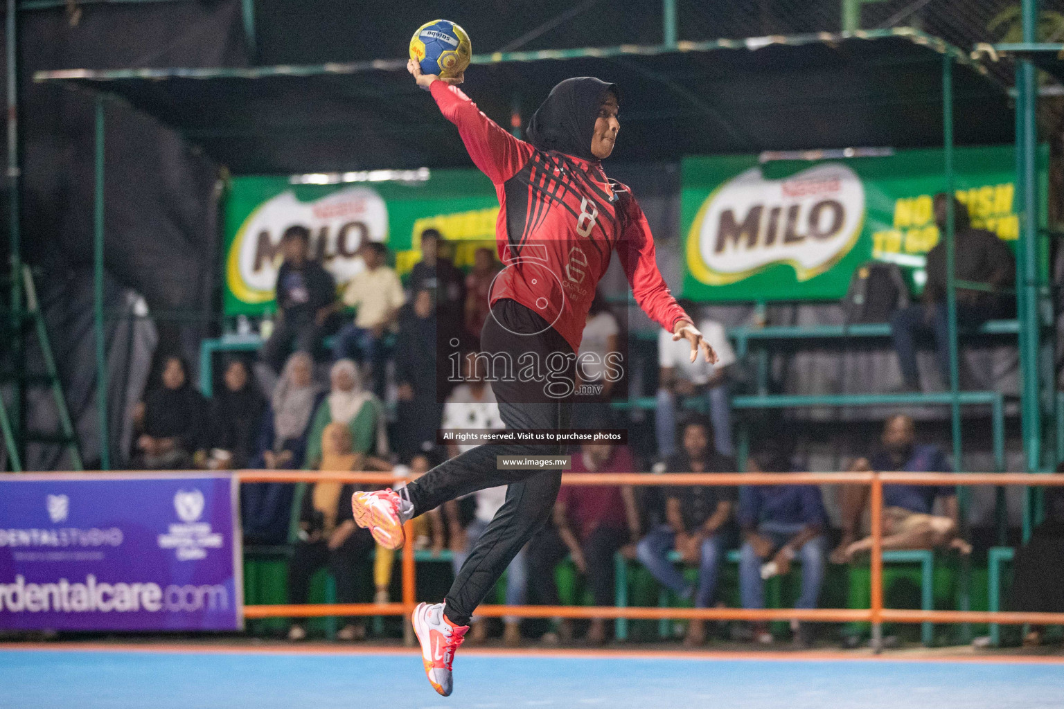 Day 9 of 6th MILO Handball Maldives Championship 2023, held in Handball ground, Male', Maldives on 28th May 2023 Photos: Nausham Waheed/ Images.mv