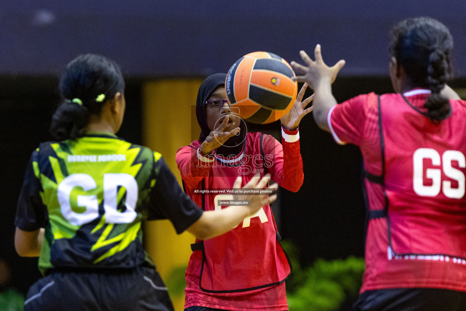 Day6 of 24th Interschool Netball Tournament 2023 was held in Social Center, Male', Maldives on 1st November 2023. Photos: Nausham Waheed / images.mv