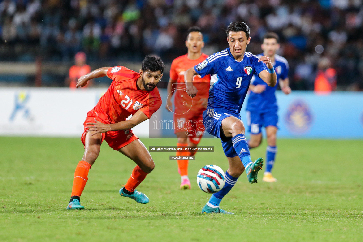 Kuwait vs India in the Final of SAFF Championship 2023 held in Sree Kanteerava Stadium, Bengaluru, India, on Tuesday, 4th July 2023. Photos: Nausham Waheed, Hassan Simah / images.mv