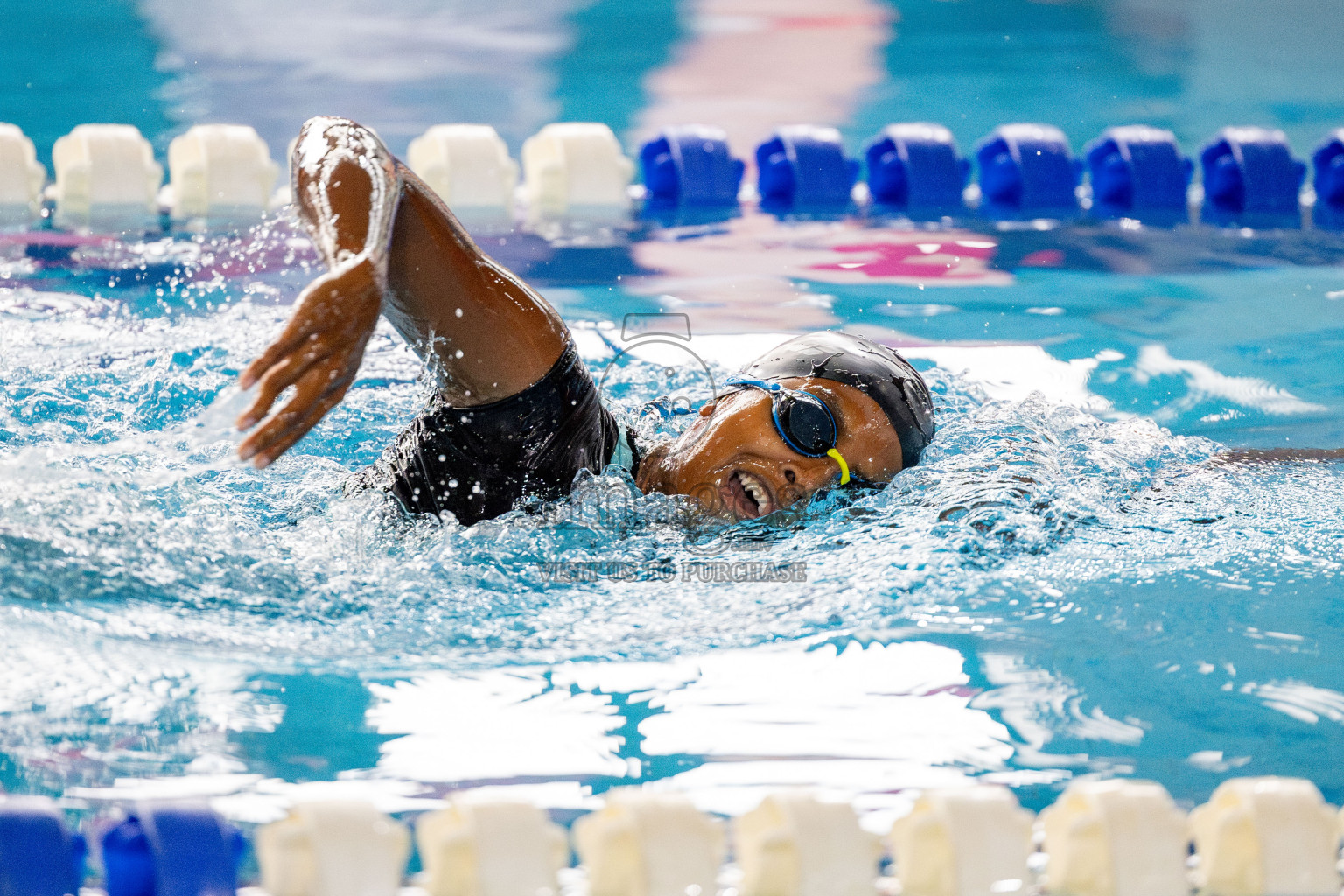 Day 4 of National Swimming Competition 2024 held in Hulhumale', Maldives on Monday, 16th December 2024. 
Photos: Hassan Simah / images.mv