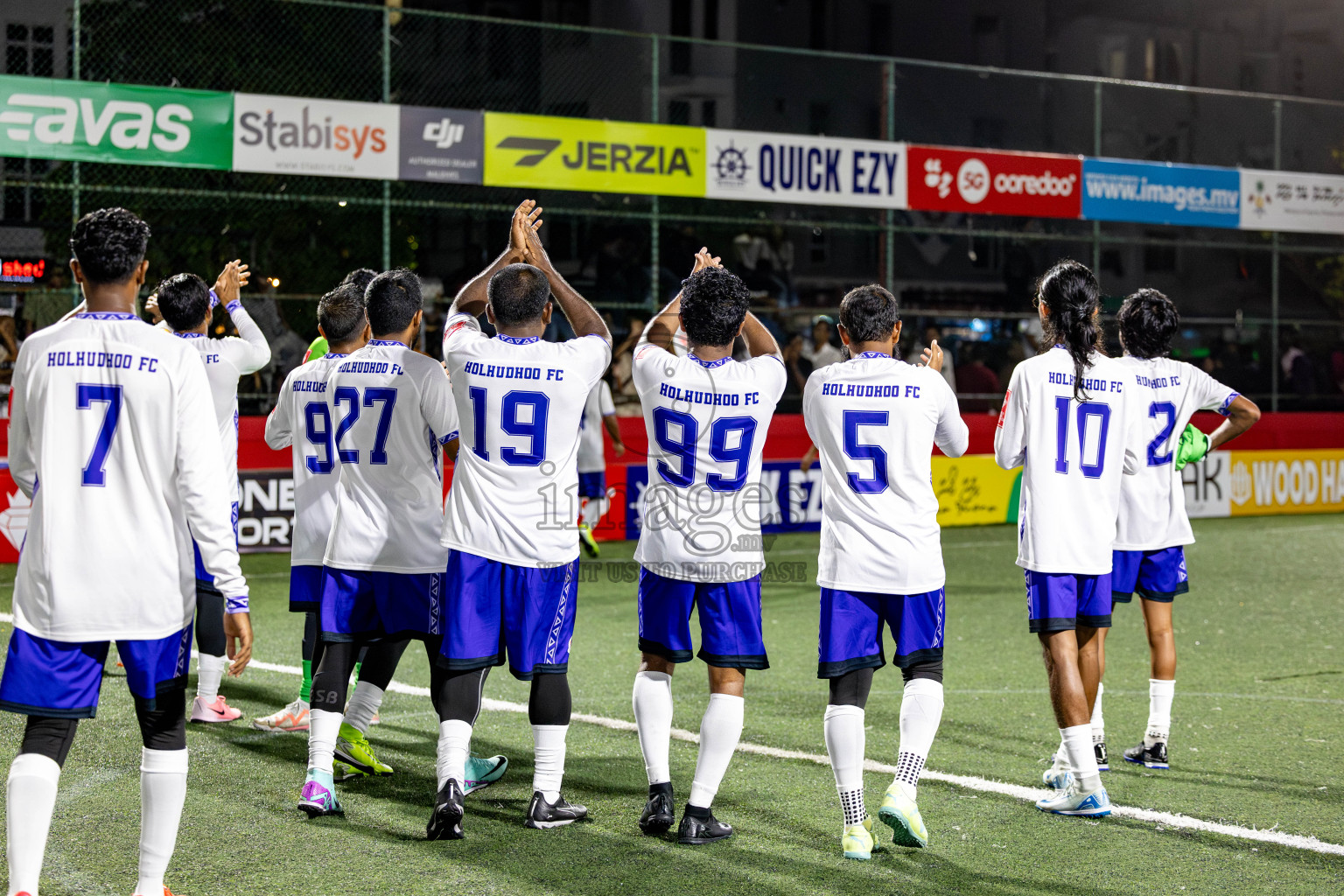 N Holhudhoo vs N Velidhoo in Day 12 of Golden Futsal Challenge 2025 was held on Thursday, 16th January 2025, in Hulhumale', Maldives.
Photos: Hassan Simah / images.mv