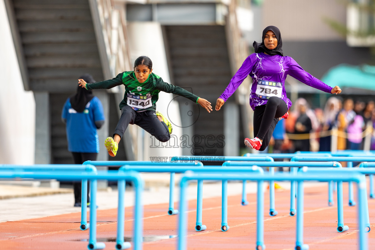 Day 2 of MWSC Interschool Athletics Championships 2024 held in Hulhumale Running Track, Hulhumale, Maldives on Sunday, 10th November 2024.
Photos by: Ismail Thoriq / Images.mv