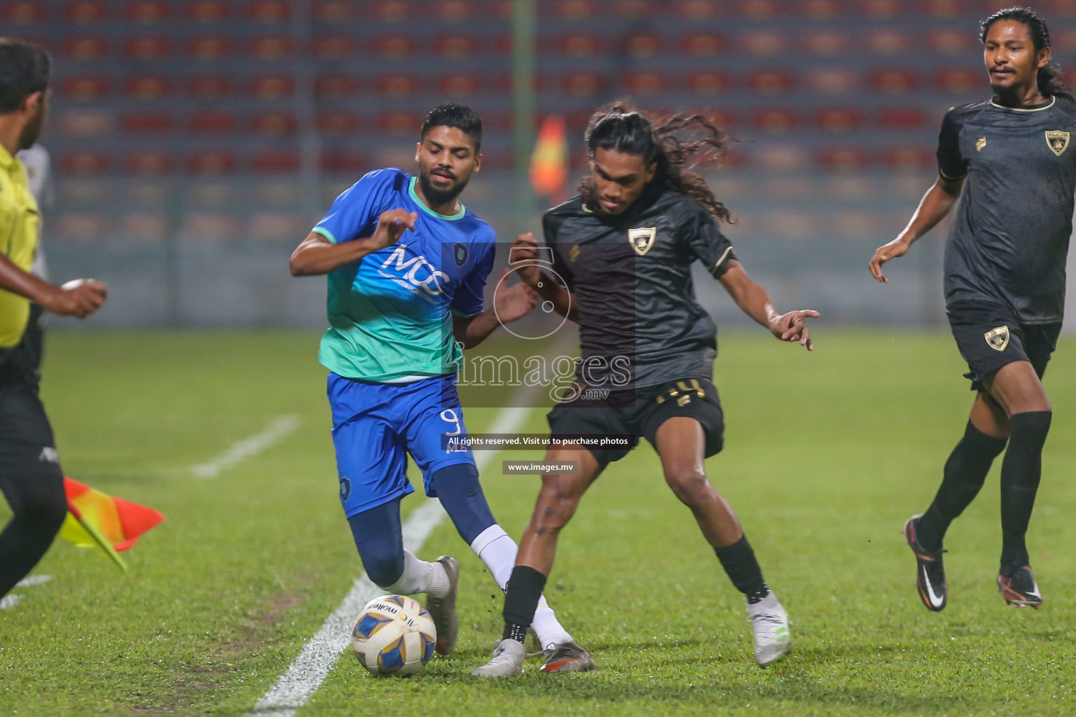 President's Cup 2023 - Club Eagles vs Super United Sports, held in National Football Stadium, Male', Maldives  Photos: Mohamed Mahfooz Moosa/ Images.mv