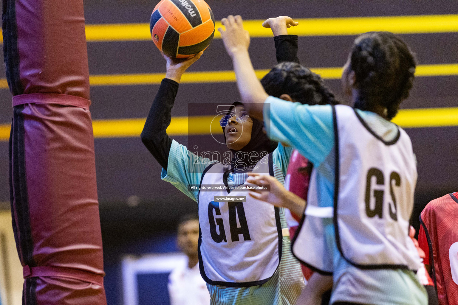 Day4 of 24th Interschool Netball Tournament 2023 was held in Social Center, Male', Maldives on 30th October 2023. Photos: Nausham Waheed / images.mv