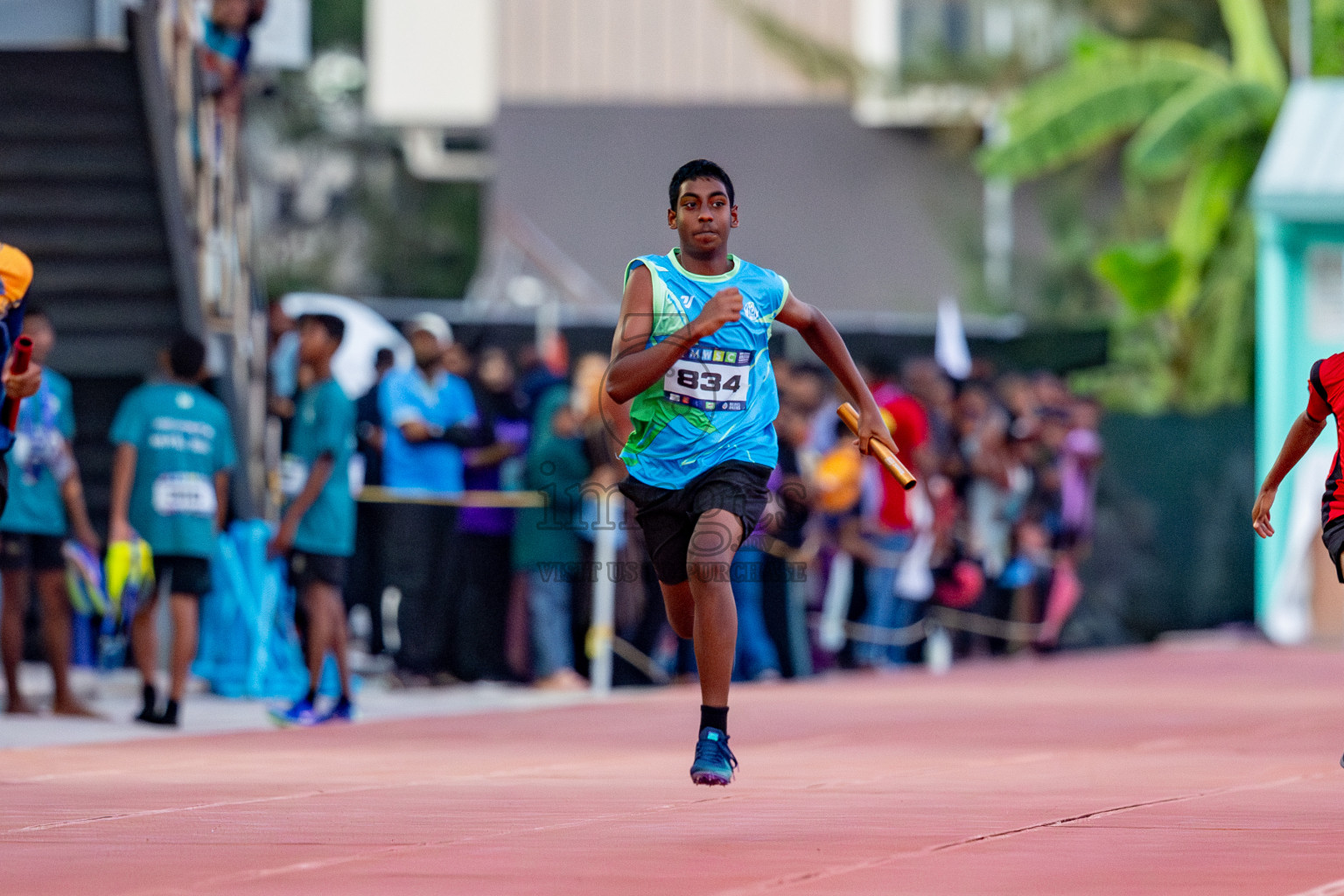 Day 4 of MWSC Interschool Athletics Championships 2024 held in Hulhumale Running Track, Hulhumale, Maldives on Tuesday, 12th November 2024. Photos by: Nausham Waheed / Images.mv