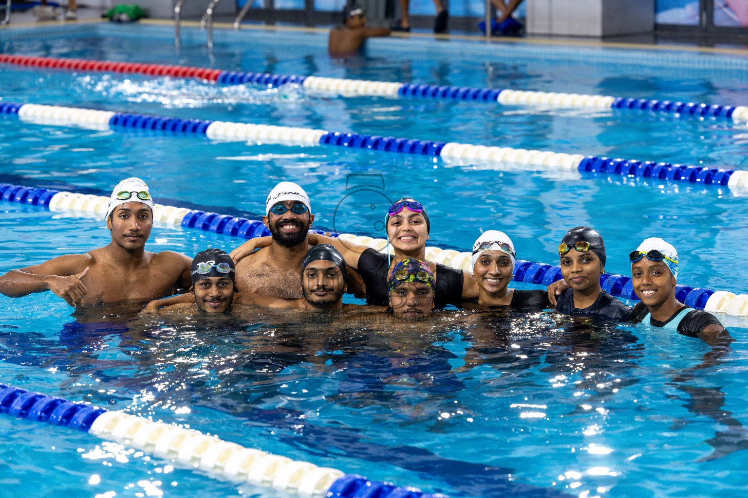 Day 6 of National Swimming Competition 2024 held in Hulhumale', Maldives on Wednesday, 18th December 2024. Photos: Mohamed Mahfooz Moosa / images.mv