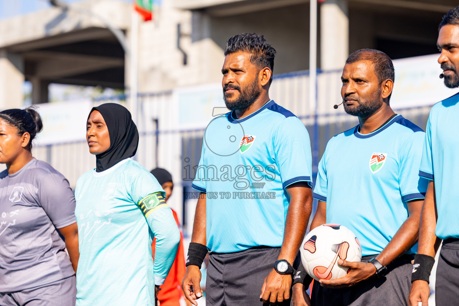 Dhonfanu vs Eydhafushi in Day 1 of Better in Baa Futsal Fiesta 2025 Woman's division held in B. Eydhafushi, Maldives on Wednesday, 5th November 2025. Photos: Nausham Waheed / images.mv