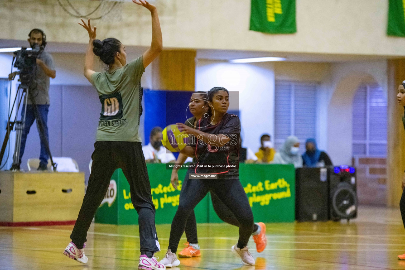 Kulhudhuffushi Youth & R.C vs Club Green Streets in the Finals of Milo National Netball Tournament 2021 (Women's) held on 5th December 2021 in Male', Maldives Photos: Ismail Thoriq / images.mv