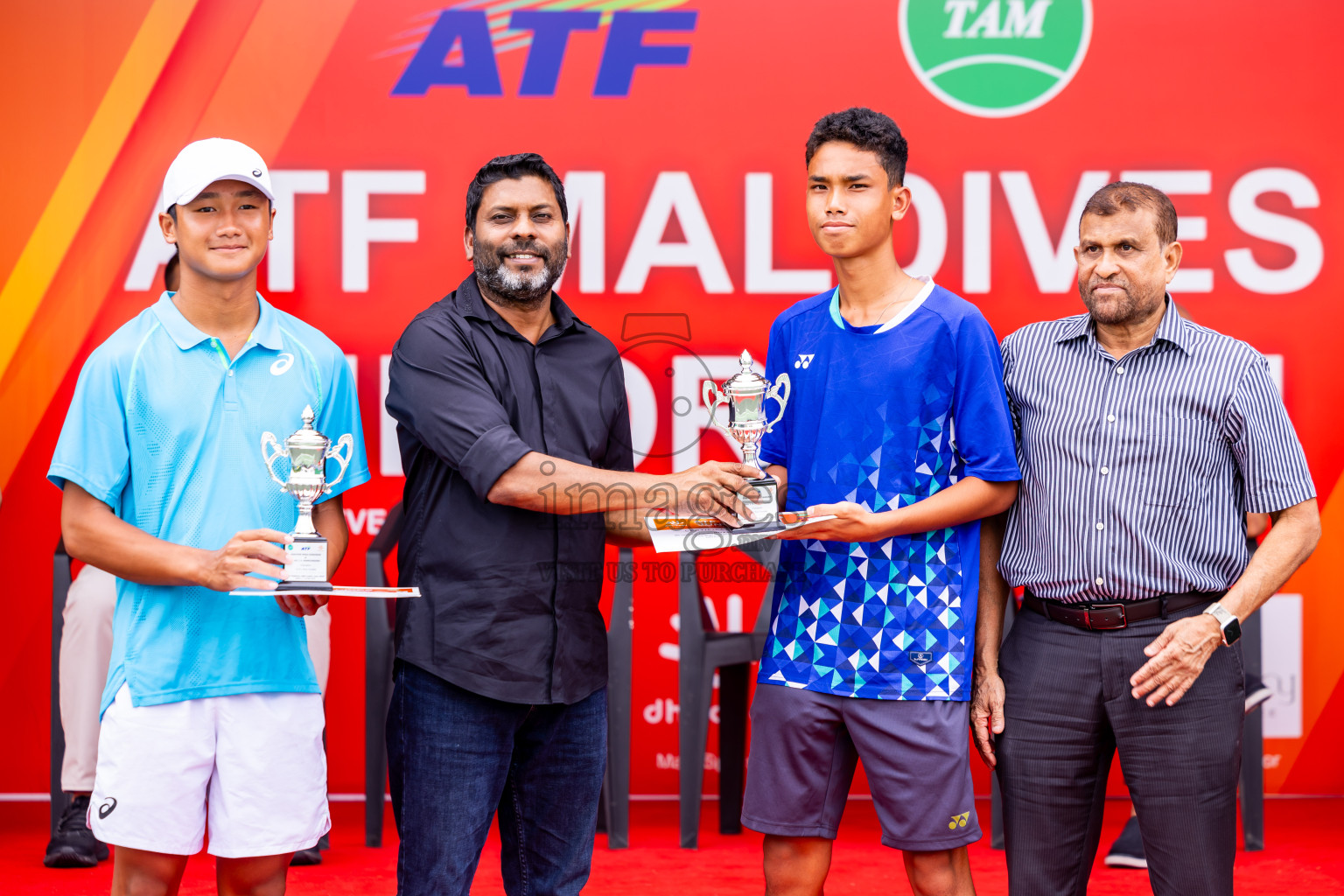 Finals of ATF Maldives Junior Open Tennis was held in Male' Tennis Court, Male', Maldives on Saturday, 21st December 2024. Photos: Nausham Waheed/ images.mv