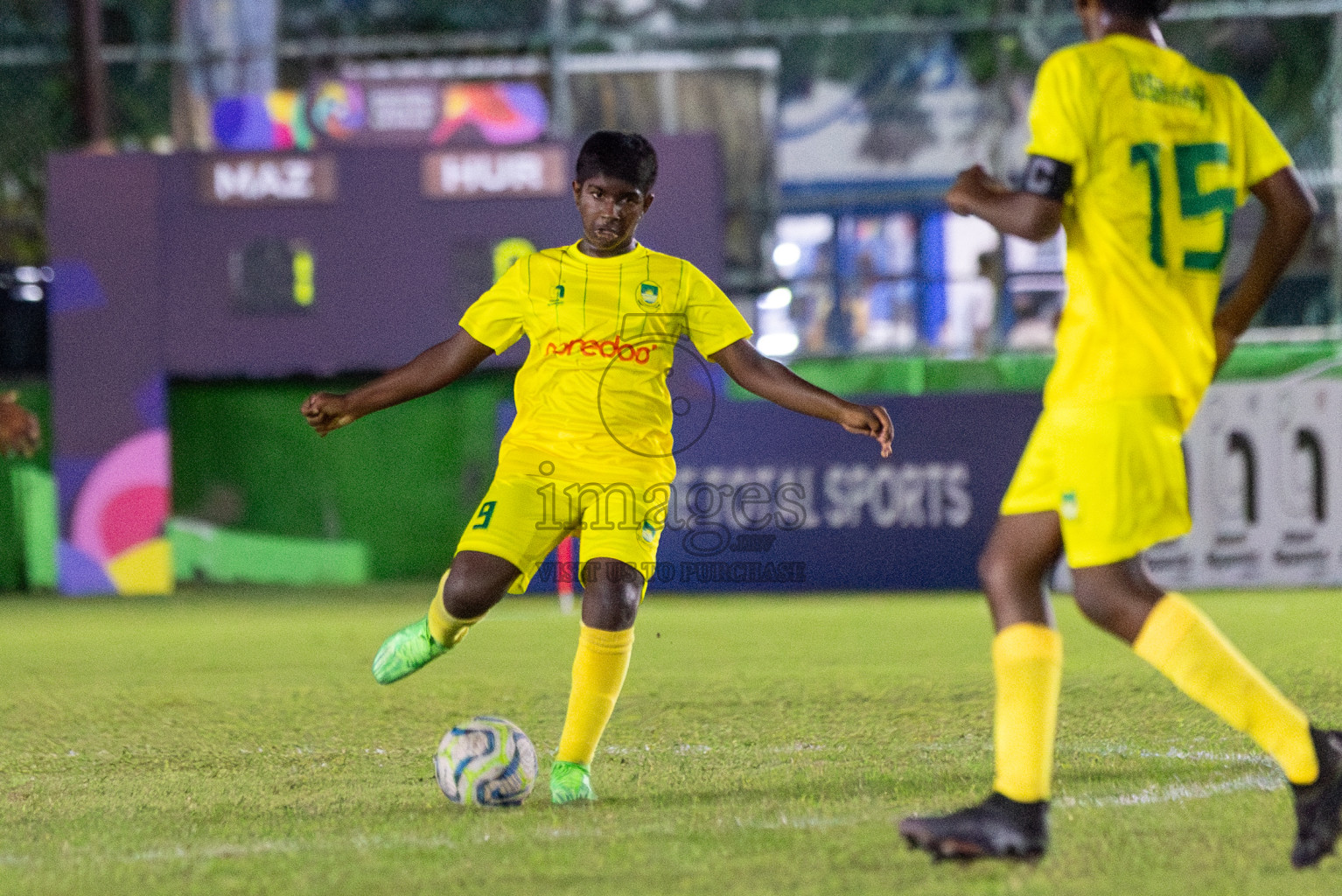 Maziya vs Hurriya (U12) in Day 4 of Dhivehi Youth League 2024 held at Henveiru Stadium on Thursday, 28th November 2024. Photos: Shuu Abdul Sattar/ Images.mv