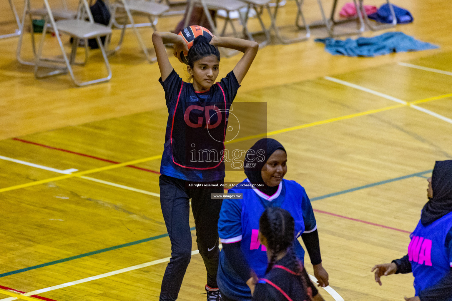 Xenith Sports Club vs Youth United Sports Club in the Milo National Netball Tournament 2022 on 18 July 2022, held in Social Center, Male', Maldives. Photographer: Shuu, Hassan Simah / Images.mv