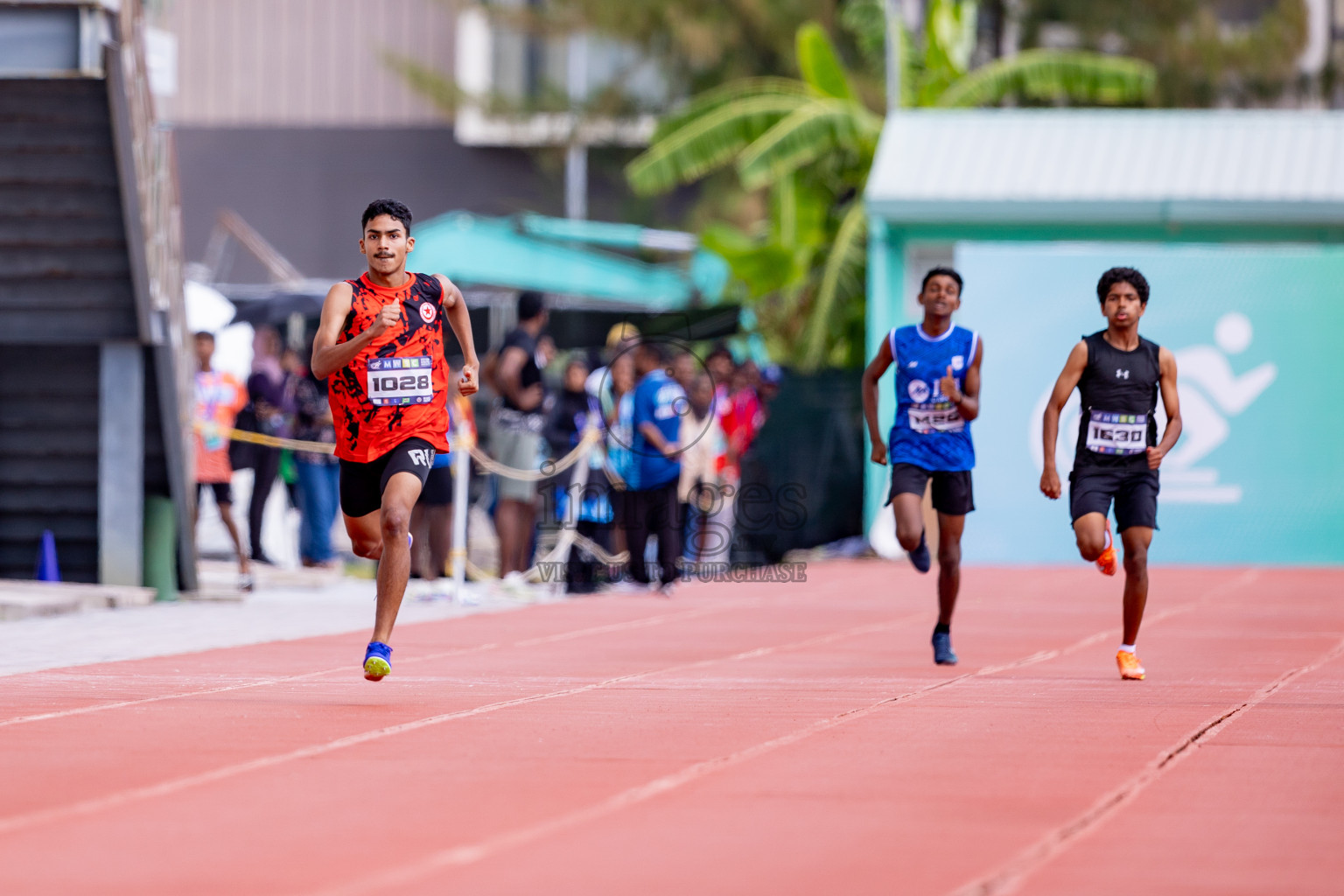 Day 3 of MWSC Interschool Athletics Championships 2024 held in Hulhumale Running Track, Hulhumale, Maldives on Monday, 11th November 2024. 
Photos by: Hassan Simah / Images.mv