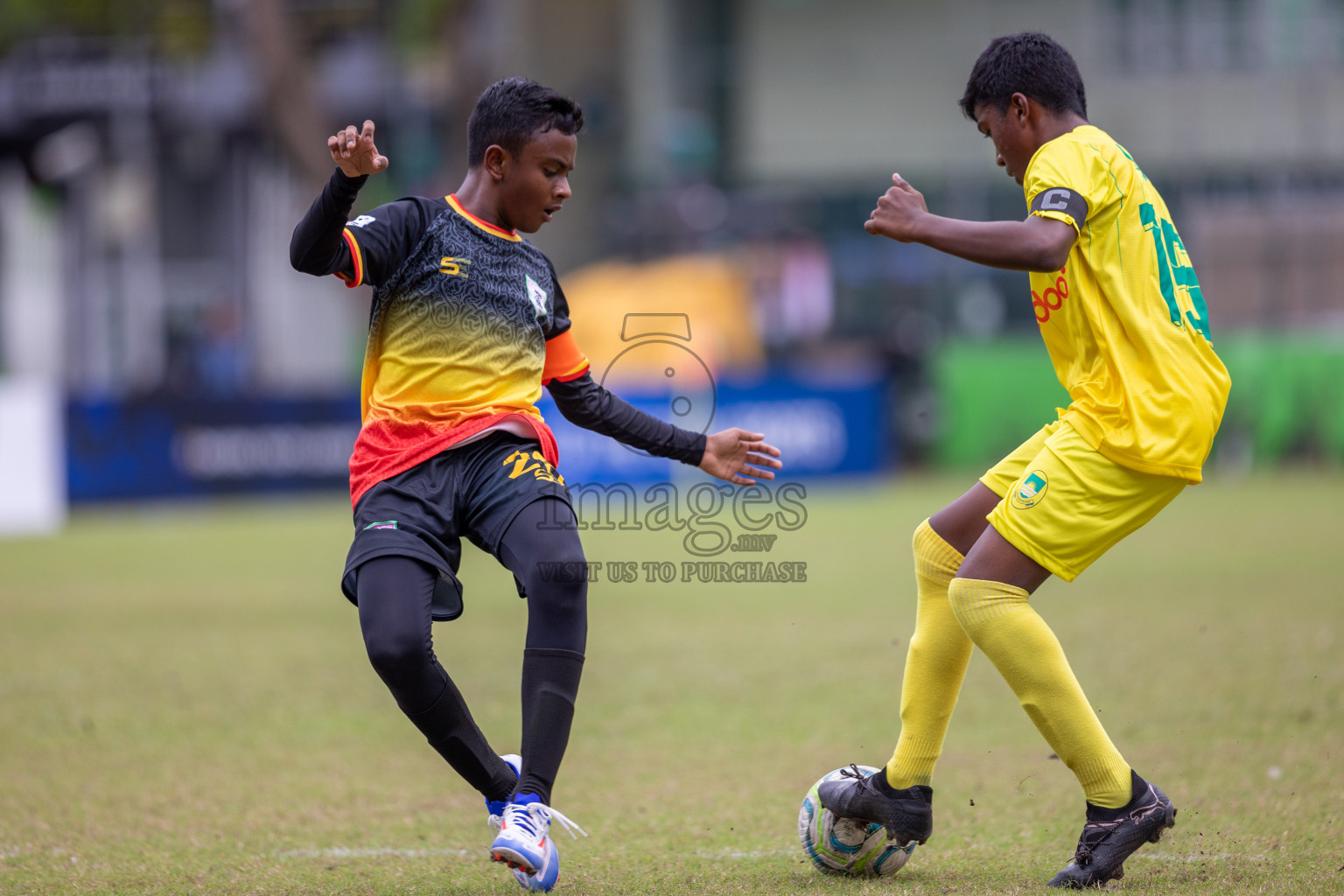 Eagles vs Maziya (U12) in Dhivehi Youth League 2024 - Day 2. Matches held at Henveiru Stadium on 22nd November 2024 , Friday. Photos: Shuu Abdul Sattar/ Images.mv