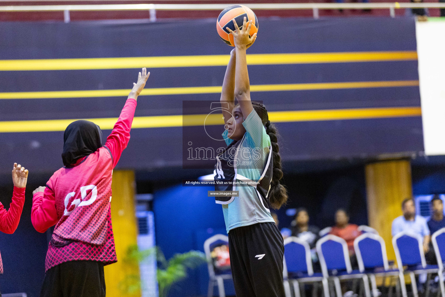 Day2 of 24th Interschool Netball Tournament 2023 was held in Social Center, Male', Maldives on 28th October 2023. Photos: Nausham Waheed / images.mv