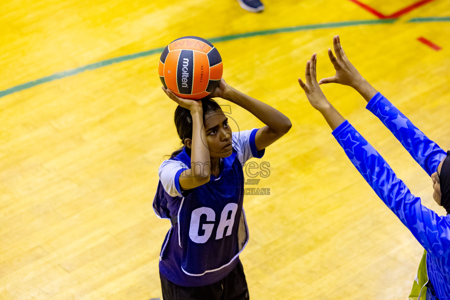 Day 6 of 25th Inter-School Netball Tournament was held in Social Center at Male', Maldives on Thursday, 15th August 2024. Photos: Nausham Waheed / images.mv