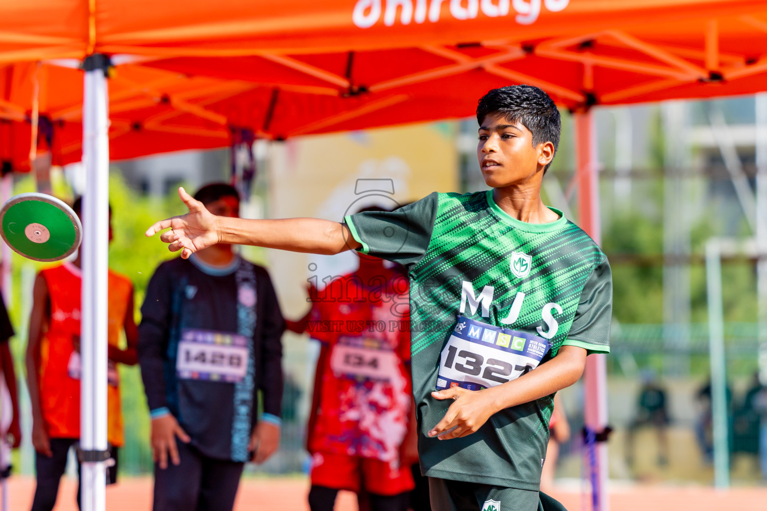 Day 4 of MWSC Interschool Athletics Championships 2024 held in Hulhumale Running Track, Hulhumale, Maldives on Tuesday, 12th November 2024. Photos by: Nausham Waheed / Images.mv